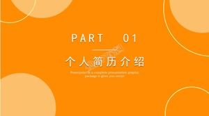 Modèle ppt de concours simple du département orange