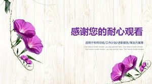 Modello ppt semplice viola