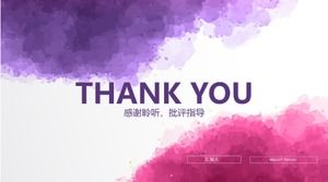 قالب PPT بيانات الأعمال الأرجواني