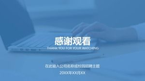 Simple campus enterprise recruitment fair ppt template