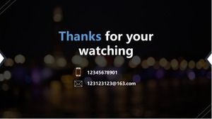 Modello ppt di sfondo dinamico nero