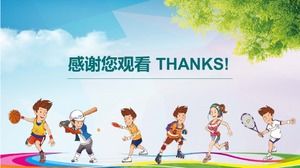 Campus sports meeting PPT template