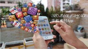 Mobil uygulama tanıtım ppt şablonu