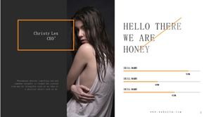 Minimalistyczny i prosty szablon ppt w stylu europejskim i amerykańskim