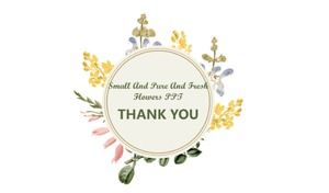 Освежающий и элегантный раскрашенный вручную шаблон ppt