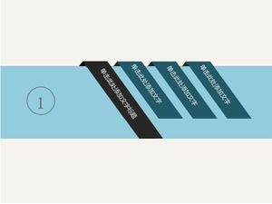 Refrescante modelo de ppt de fundo azul