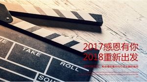 Modèle ppt de résumé du travail des médias