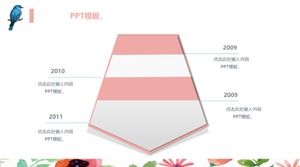 قالب PPT الأعمال نمط الألوان المائية