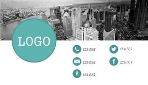 Ausländische 3D-Animations-ppt-Vorlage