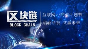 Șablon ppt de plan de afaceri pentru big data blockchain