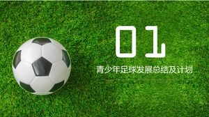 Templat PPT rencana pengembangan sepak bola