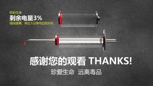 Uyuşturucu karşıtı propaganda dersi ppt şablonu