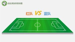 Plantilla ppt de planificación de eventos de partidos de fútbol