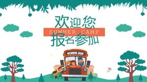 Șablon ppt de interviu de tabără de vară