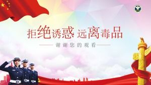 Ulusal uyuşturucu karşıtı sınıf toplantı sınıfı ppt şablonu