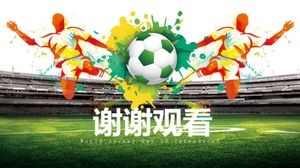 Weltfußballtag-Thema ppt-Vorlage