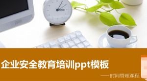 Plantilla ppt de educación y capacitación en seguridad empresarial