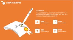 Plantilla ppt de informe de solicitud de empleo