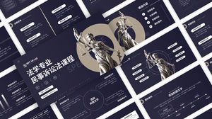 Modèle ppt de didacticiel de droit de la procédure civile professionnelle en droit