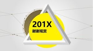 Modèle ppt d'analyse de données financières d'entreprise