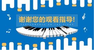 Modèle ppt d'inscription d'été au cours de piano