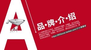 Cheongsam mağazası iş planı ppt şablonu