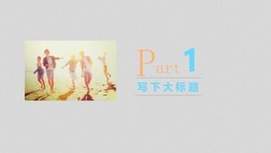 Teaching material analysis ppt template