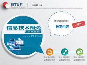 PPT-Vorlage für das Unterrichtsdesign von Mikrokursen