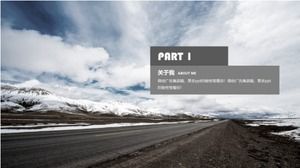 Plantilla ppt de autopresentación de clase de entrevista