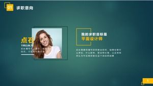 Modello ppt del rapporto positivo del dipendente del periodo di prova