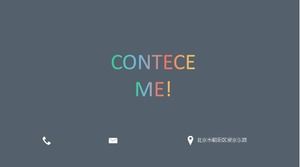 会社新人自己紹介pptテンプレート