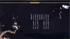 Europejski styl pałacowy szablon stylu ppt