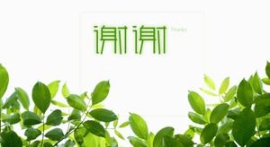 Green agricultural product brochure ppt template