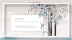 Europäische und amerikanische Retro-Palast-ppt-Vorlage