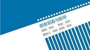 Prägnante ppt-Vorlage für die Verteidigung der Abschlussarbeit