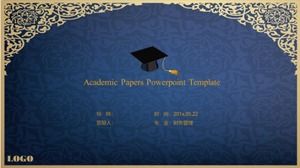 Modello ppt di difesa del design di laurea del sito Web