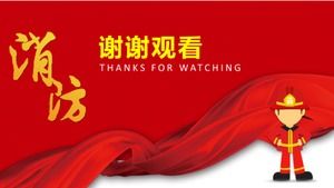 Modèle ppt de rapport d'expérience sur la sécurité incendie