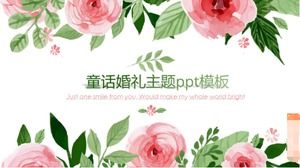 Fairytale wedding theme ppt template