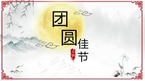 Mid-Autumn Festival alte Poesie ppt-Vorlage