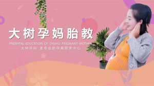 简约风格孕妈培训ppt模板