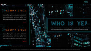 Template ppt umum sederhana gaya Eropa dan Amerika