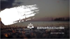 Templat ppt pelatihan logistik e-niaga lintas batas