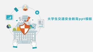 Modèle ppt d'éducation à la sécurité routière pour les étudiants du collège