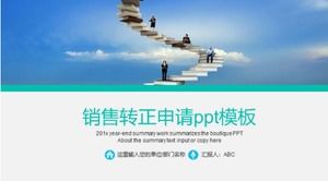 Pozytywna sprzedaż szablon ppt aplikacji