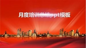 Modèle ppt de résumé de formation mensuel