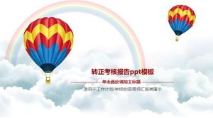 Templat ppt laporan penilaian positif