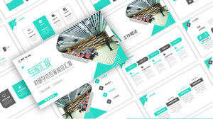 Basit geometrik stil bilimsel araştırma uzmanı iş raporu ppt şablonu