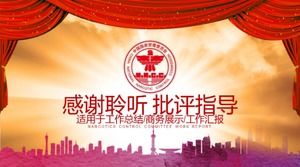 Uyuşturucuyla mücadele eğitimi tema grubu toplantısı ppt şablonu