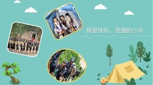 Plantilla ppt de experiencia de expansión de campamento de verano