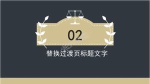 Earthquake prevention and disaster mitigation emergency knowledge publicity ppt template